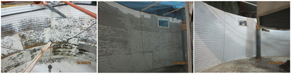 Granite blasting a smolt farm